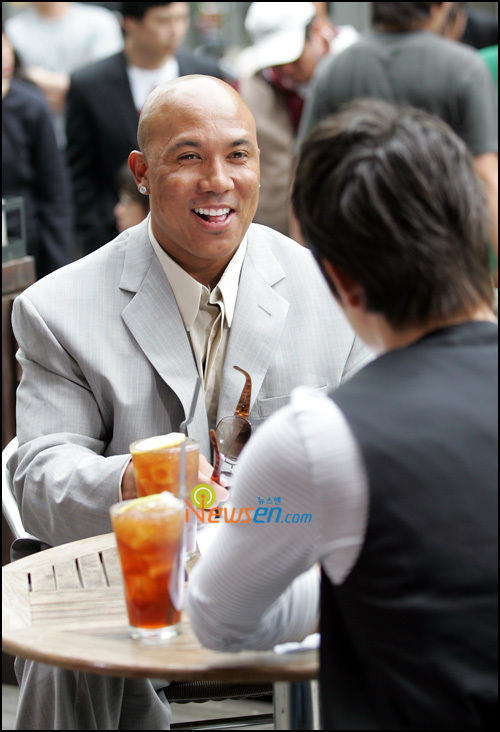 Hines Ward and Aden (Ricky Lee Neely)